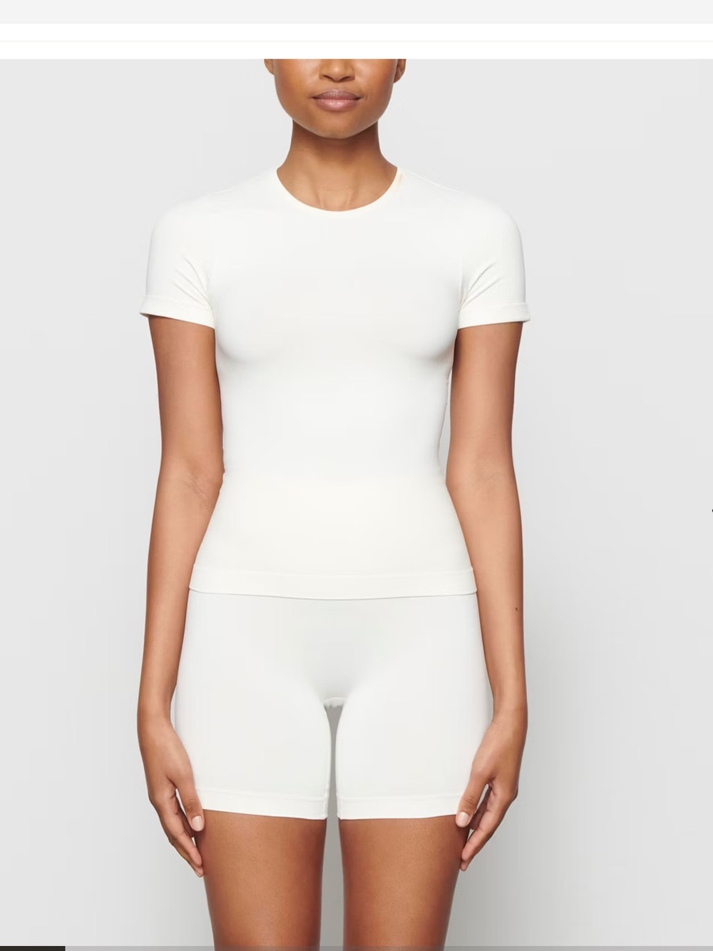 SKIMS Cream Short Sleeve Tshirt